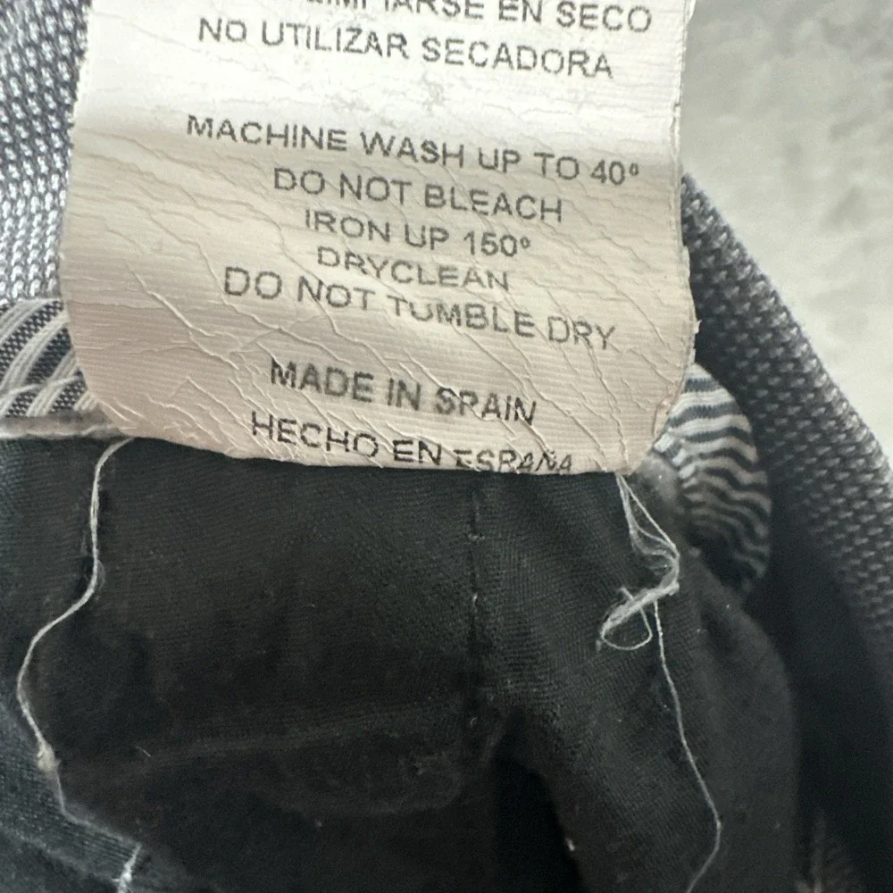 LCDN Limited Edition Chinos Sport Mens Pants EU Size 46 Textured Gray Spain Made